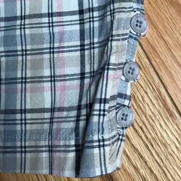 NWT Gloria Vanderbilt 4P Blue & Pink Plaid Capris - Picture 7 of 7